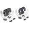 Rycote Duo-Lyre 72 (19/34) with Stereo Risers (Pair, Black/Gray)