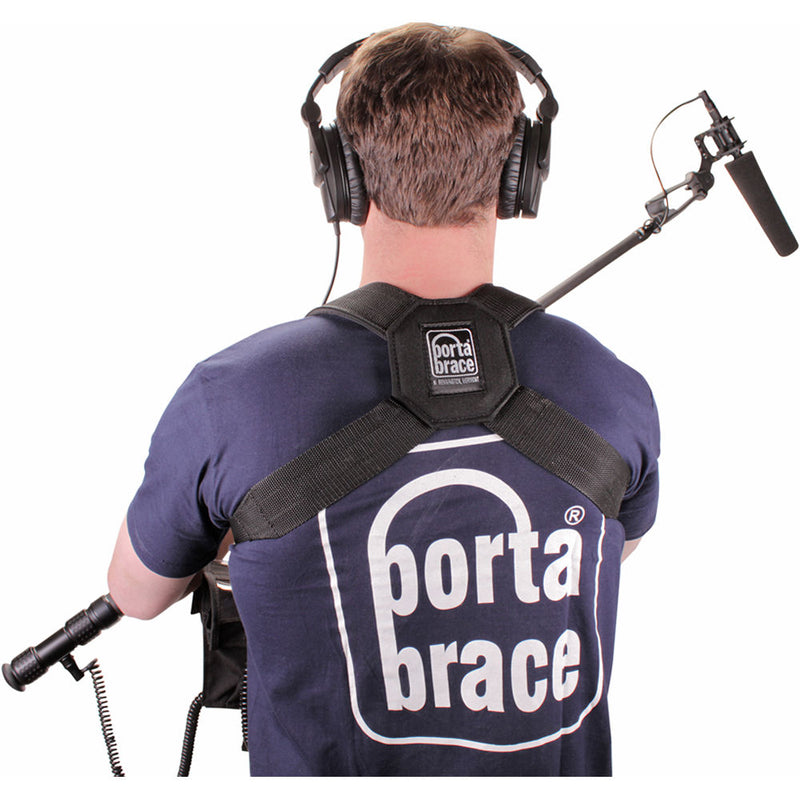 PortaBrace AH-2L Padded Audio Harness with Belt (Large) - for Audio Equipment Cases