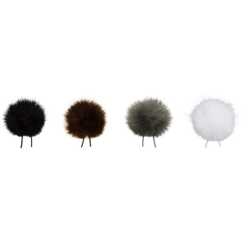 Bubblebee Industries Windbubbles United Furry Windbubbles for Lav Mics 5 to 8mm (4-Pack)