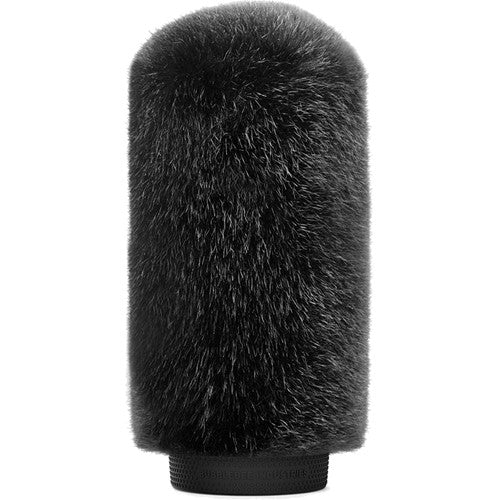 Bubblebee Industries Windkiller Short Fur Slip-On Wind Protector for 18 to 24mm Mics (Large, Black)