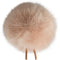 Bubblebee Industries Windbubble Miniature Imitation-Fur Windscreen (Lav Size 4, 42mm, Beige)