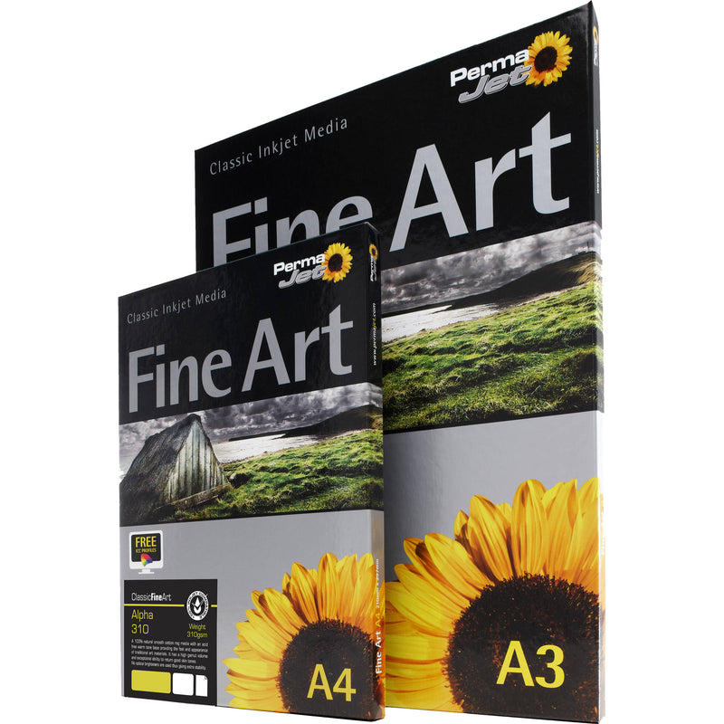 PermaJetUSA Alpha Natural Rag 310 Smooth Fine Art Paper (A4, 25 Sheets)