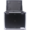 DeeJay LED Fly Drive Utility Trunk Case with Caster Board & Adjustable Compartment (Black)