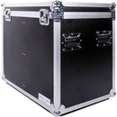 DeeJay LED Fly Drive Utility Trunk Case with Caster Board & Adjustable Compartment (Black)