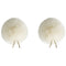 Bubblebee Industries Twin Windbubbles Miniature Imitation-Fur Windscreen Set for Lav Mics 5 to 8mm (Off-White)