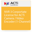 ACTi NVR 3 Corportate License for ACTi Camera / Video Encoder (1-Channel)