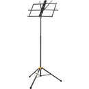 HERCULES Stands Two-Section EZ Glide Music Stand (Black)