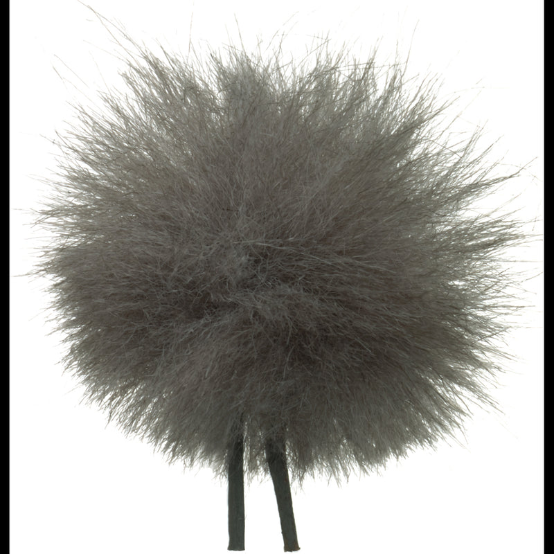 Bubblebee Industries Windbubble Miniature Imitation-Fur Windscreen (Lav Size 1, 28mm, Gray)