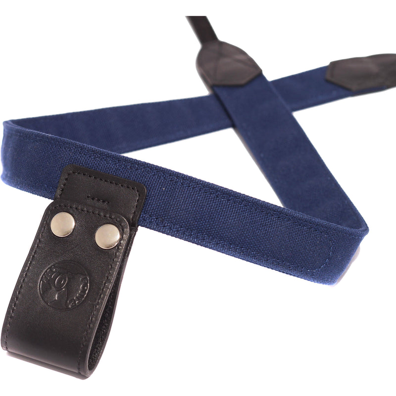 PONTE Leather Co Midnight Blue Canvas Camera Lift-Strap