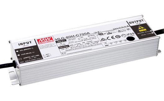 Mean Well HLG-80H-C350B HLG-80H-C350B LED Driver 3 in 1 Dimming Function Lighting 89.95 W 257 V 350 mA Constant Current 90 VAC New