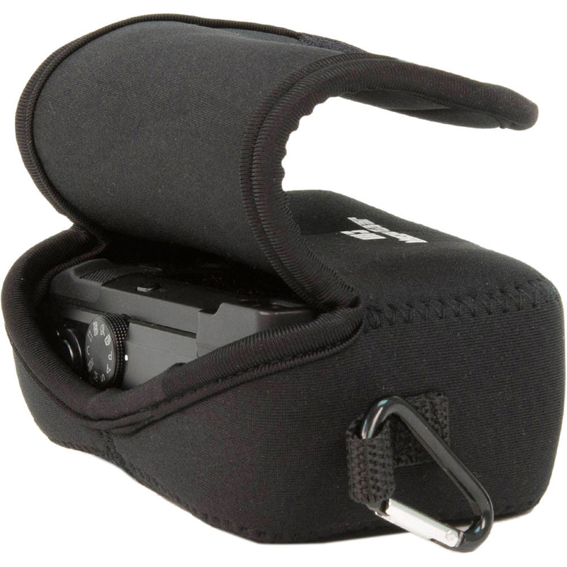 MegaGear Ultralight Neoprene Camera Case with Carabiner for Canon PowerShot SX620 HS (Black)