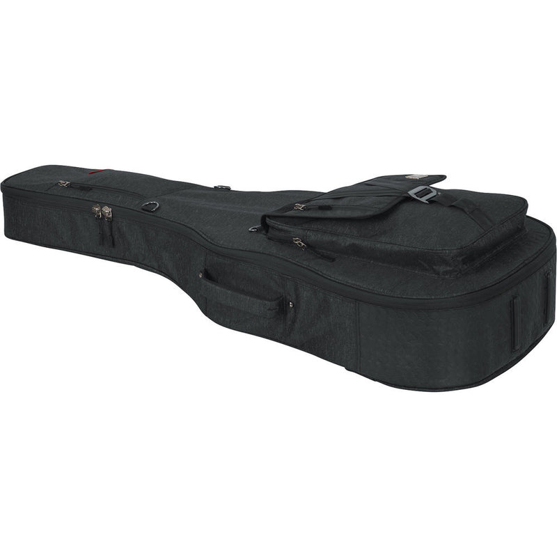 Gator Transit Series Gig Bag for Acoustic Guitar (Charcoal Black)