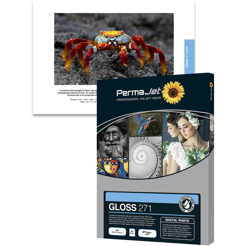 PermaJetUSA Gloss 271 Digital Photo Paper (A3, 50 Sheets)