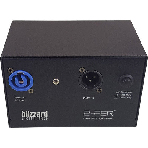 Blizzard 2-Fer 2-Way Power and DMX Signal Splitter (3-Pin)