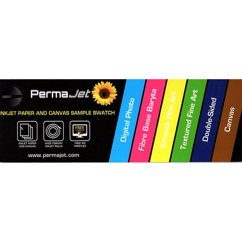 PermaJetUSA A5 Printed Paper and Canvas Swatch Book