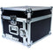 DeeJay LED Fly Drive Case - Slanted 8 RU Mixer Rack / 4 RU Vertical Rack