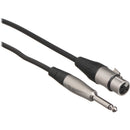 Hosa Technology HXP-020 Unbalanced 1/4" TS Male to 3-Pin XLR Female Audio Cable (20')