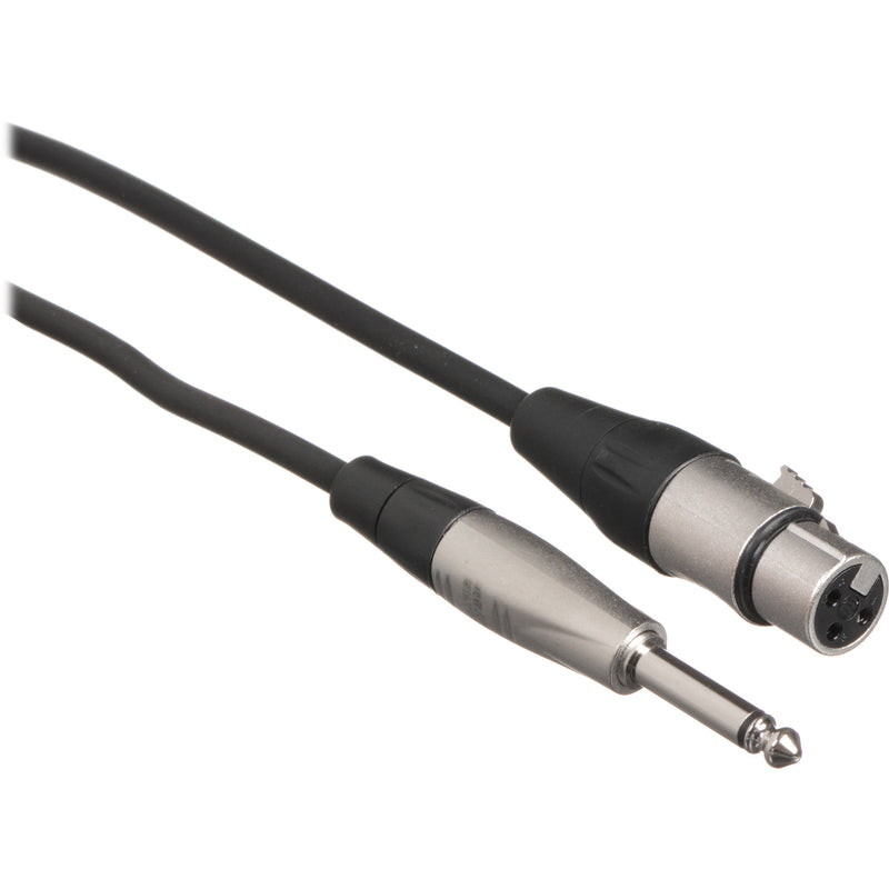 Hosa Technology HXP-020 Unbalanced 1/4" TS Male to 3-Pin XLR Female Audio Cable (20')