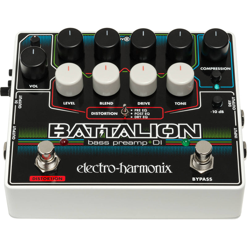 Electro-Harmonix Battalion Bass Preamp and DI Pedal