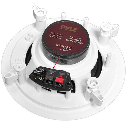 Pyle Pro PDIC60 6.5" Two-Way In-Ceiling Speaker System (Pair)