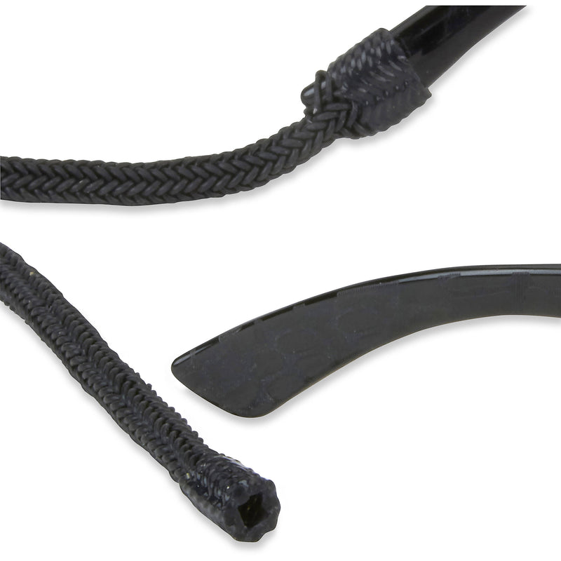 Carson ER-30 Braided Gripz Eyewear Retainer (Large, Black Ash)