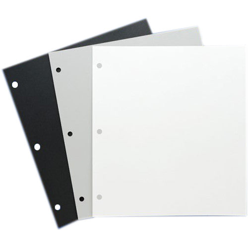 Archival Methods Archival 3-Hole Mounting Pages (10 x 11", Black, 10-pt, 25-Pack)