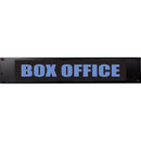 American Recorder BOX OFFICE Sign with LEDs (2 RU, Blue)