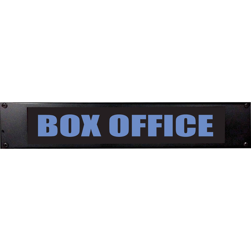 American Recorder BOX OFFICE Sign with LEDs (2 RU, Blue)