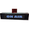 American Recorder ON AIR Sign with LEDs & Rosewood Enclosure (2 RU, English, Blue)