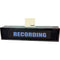 American Recorder RECORDING Sign with LEDs & Maple Enclosure (2 RU, English, Blue)