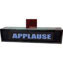 American Recorder APPLAUSE Sign with LEDs & Rosewood Enclosure (2 RU, Blue)