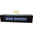 American Recorder BOX OFFICE Sign with LEDs & Maple Enclosure (2 RU, Blue)