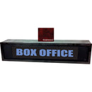 American Recorder BOX OFFICE Sign with LEDs & Rosewood Enclosure (2 RU, Blue)