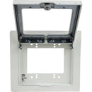 FSR Recessed 2 Gang Wall Box with Plastic Window