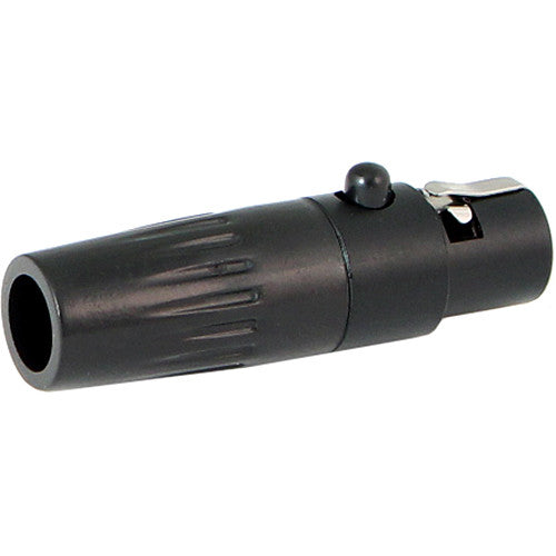 Cable Techniques TA4FL 4-Pin Female Mini-XLR Connector (Black, 6mm Outlet)