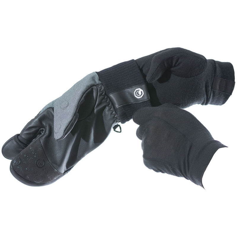 Vallerret Merino Liners for Photo Gloves (Extra-Small, Black)