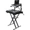 Odyssey X-Stand Combo Dual-Tier Heavy-Duty Folding Stand with Microphone Boom & Laptop/Gear Shelf (black)