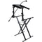 Odyssey X-Stand Combo Dual-Tier Heavy-Duty Folding Stand with Microphone Boom & Laptop/Gear Shelf (black)