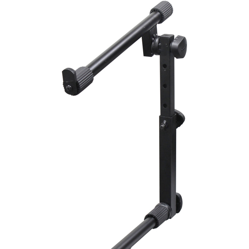 Odyssey X-Stand Combo Dual-Tier Heavy-Duty Folding Stand with Microphone Boom & Laptop/Gear Shelf (black)