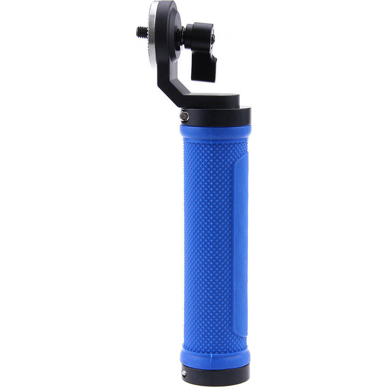 CAMVATE Rubber Handgrip with ARRI-Style Rosette (Blue)