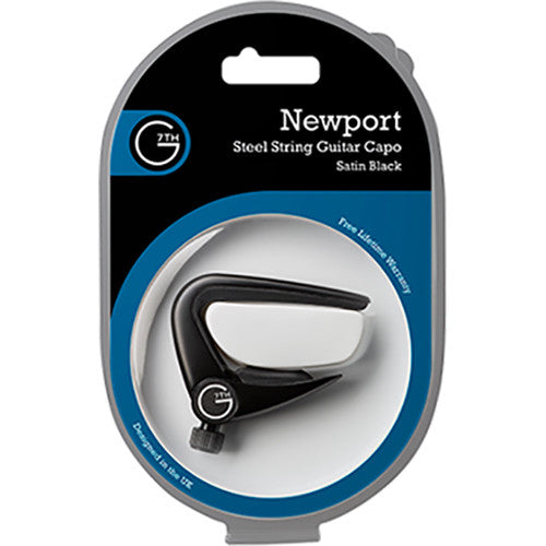 G7th Newport Flip Lever Capo for 6-String Guitar (Black)