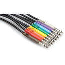 Hosa Technology Patchbay TT Male to TT Male Bantam Cable  - 1' (set of 8)