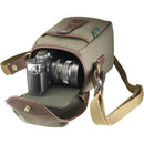 Billingham 72 Camera Bag (Sage FibreNyte/Chocolate Leather Trim, 1.4L)