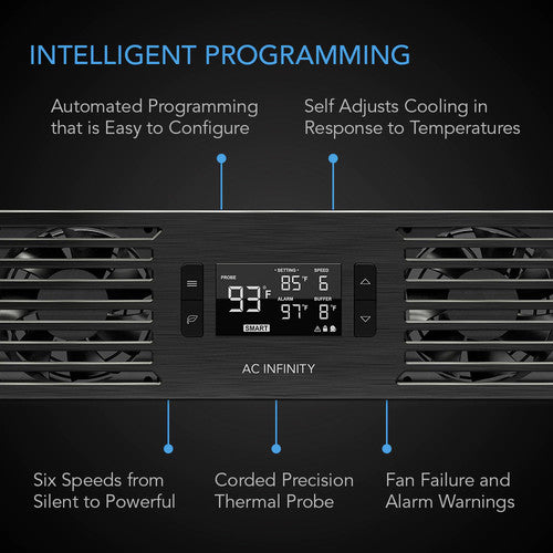 AC Infinity CLOUDPLATE T7 Rackmount Cooling Fan System (Exhaust Design)