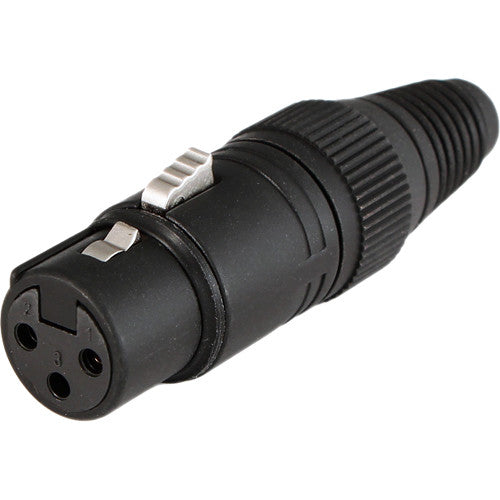 Cable Techniques 3-Pin XLR Female Connector (Matte Black)