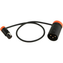 Cable Techniques CT-LPS-3TMX Low-Profile TA3F to LXPXLR-3M Cable (12", Orange)