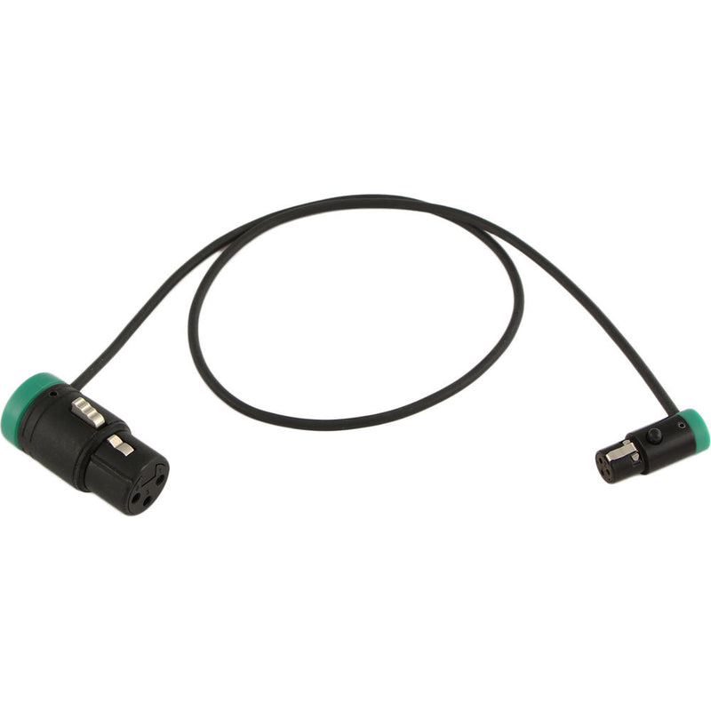 Cable Techniques CT-LPS-FX3T-18G Low-Profile LPXLR-3F to TA3F Cable (18", Green)