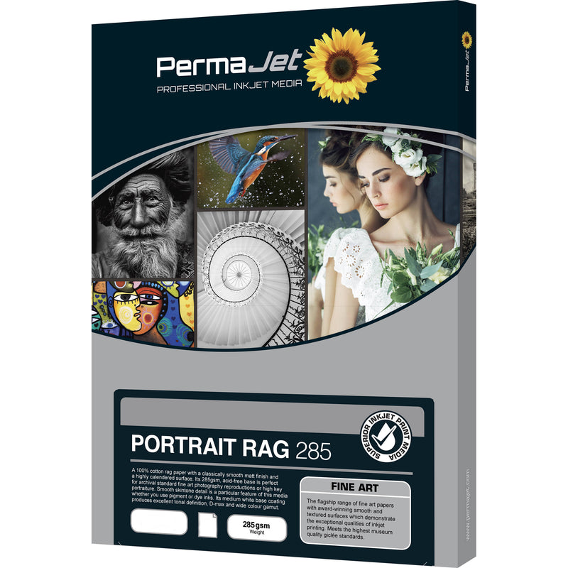 PermaJetUSA Portrait Rag 285 Smooth Fine Art Paper (A4, 25 Sheets)