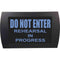 American Recorder DO NOT ENTER REHEARSAL IN PROGRESS Indicator Sign With LEDs (Blue)