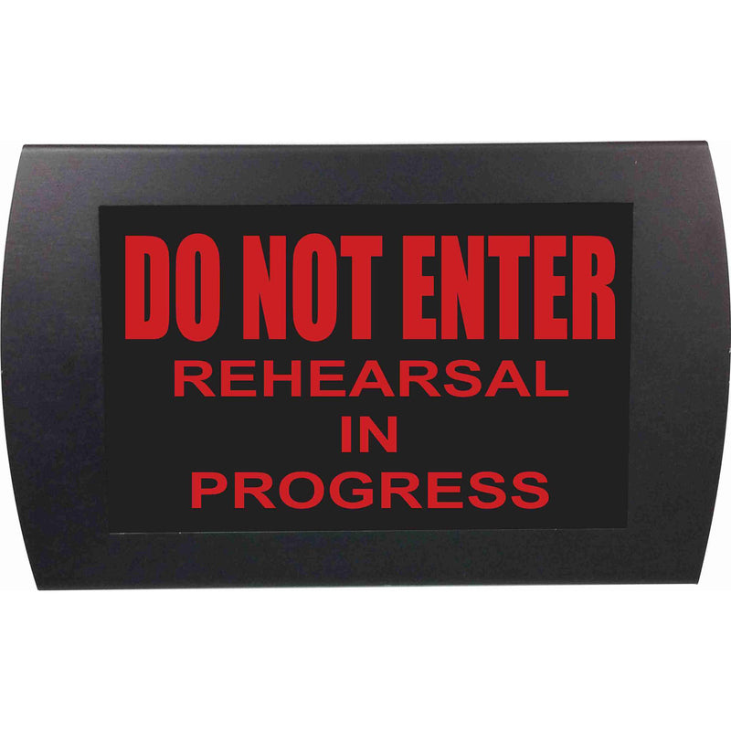 American Recorder DO NOT ENTER REHEARSAL IN PROGRESS Indicator Sign With LEDs (Red)